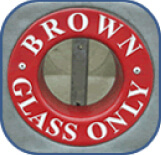 Brown Glass Only